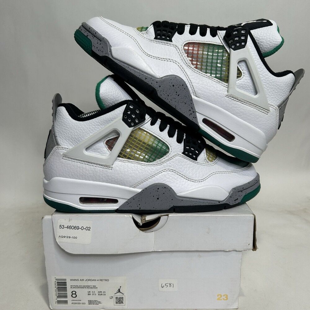 Nike Air Jordan 4 Retro WMNS “Lucid Green/Rasta” 2024